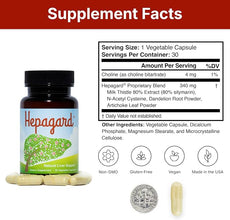 Hepagard Natural Liver Support Supplement with NAC – 30 Capsules