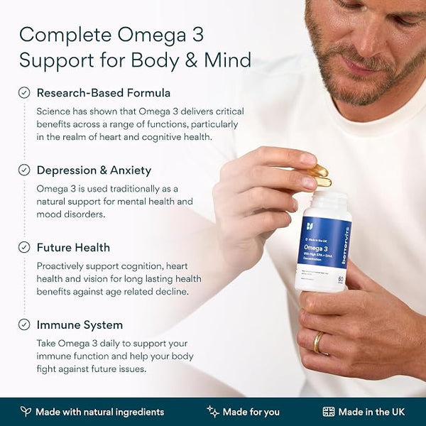 Bettervits Omega 3 Fish Oil High Strength – 60 Capsules