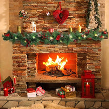 9FT LED Christmas Garland – Pinecones, Berries & Ornaments with 50 LED Lights