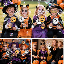 SpringFlower Halloween Bubble Blower Wand 2 Pack – Light-Up LED Pumpkin & Skull Bubble Maker Toys