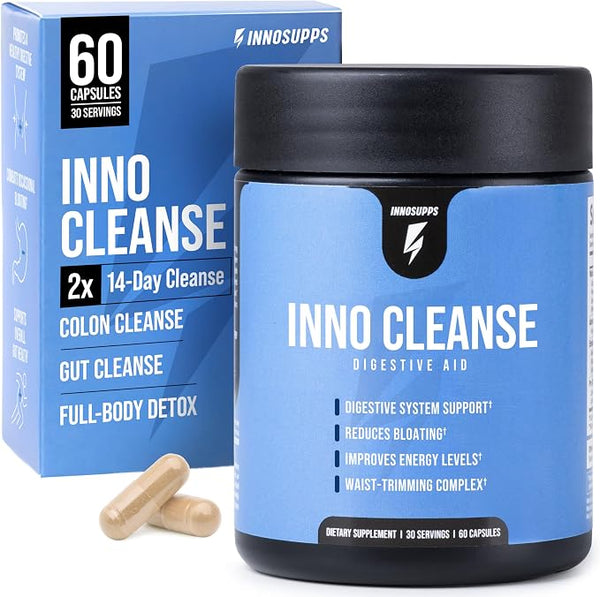 InnoSupps Inno Cleanse 2X Colon Cleanse – 60 Vegan Capsules