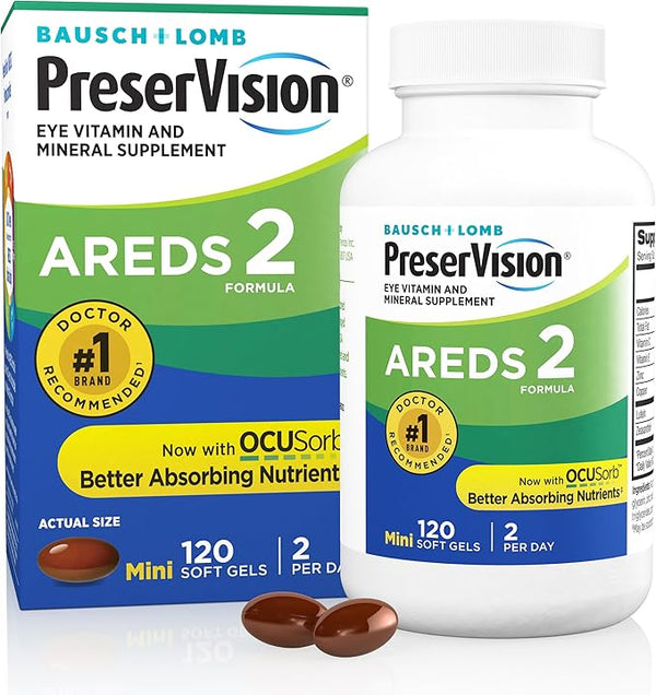 PreserVision AREDS 2 Eye Vitamins – 120 Softgels