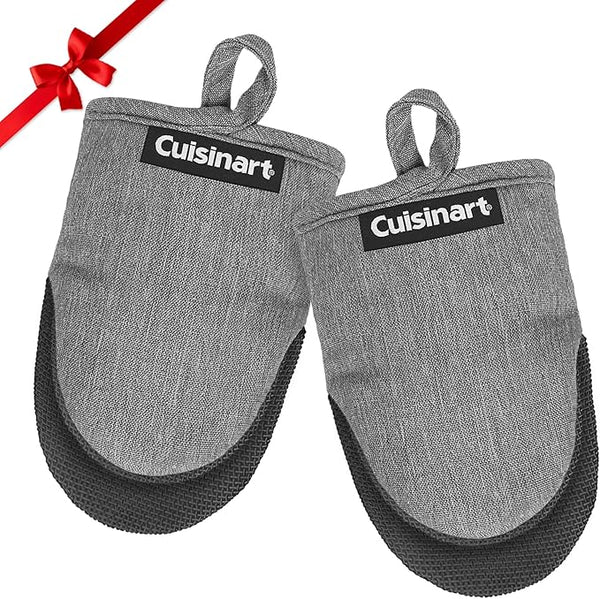 Cuisinart Mini Oven Mitts – 5.5” x 7” Heat-Resistant Neoprene Kitchen Gloves