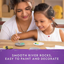 Halloween Arts & Crafts Set for Kids, Decorate 10 River Rocks with Paints