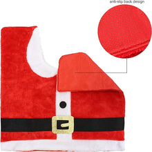 5-Piece Christmas Bathroom Décor Set – Santa Toilet & Rug Covers
