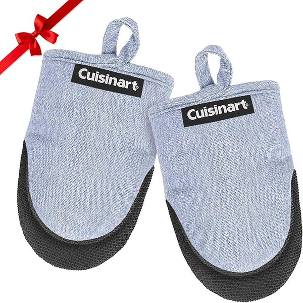 Cuisinart Mini Oven Mitts – 5.5” x 7” Heat-Resistant Neoprene Kitchen Gloves