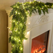 6FT LED Christmas Garland – Pine & Cypress Holiday Décor for Indoor & Outdoor