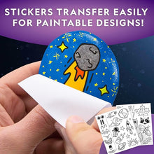 Halloween Arts & Crafts Set for Kids, Decorate 10 River Rocks with Paints
