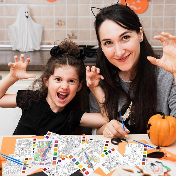 Sigilyer 24 Pack Halloween Party Favors for Kids (168 PCS)