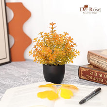 🪴 Der Rose 4-Pack Fake Plants – Small Artificial Eucalyptus in Black Pots