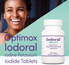 Optimox Iodoral 12.5mg Iodine & Potassium Iodide – 90 Vegan Tablets