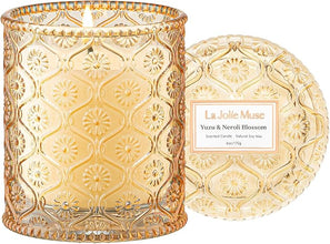 LA Jolie Muse Fall Candle – Pumpkin Chai Scented Soy Candle