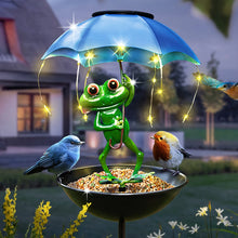 Frog Solar Garden Light Feeder