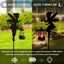 2pcs Solar Fairy Silhouette Lights
