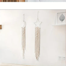 2-Piece Star & Moon Dream Catcher – Handwoven Boho Wall Decor