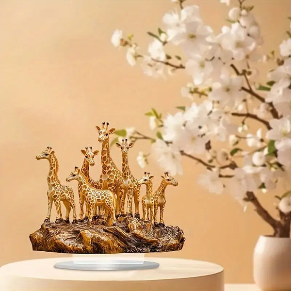 Bohemian Acrylic Giraffe Decor
