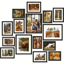 15pcs Black Photo Frame Set