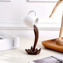Gravity-Defying Coffee Cup Figurine – Unique Home & Café Decor