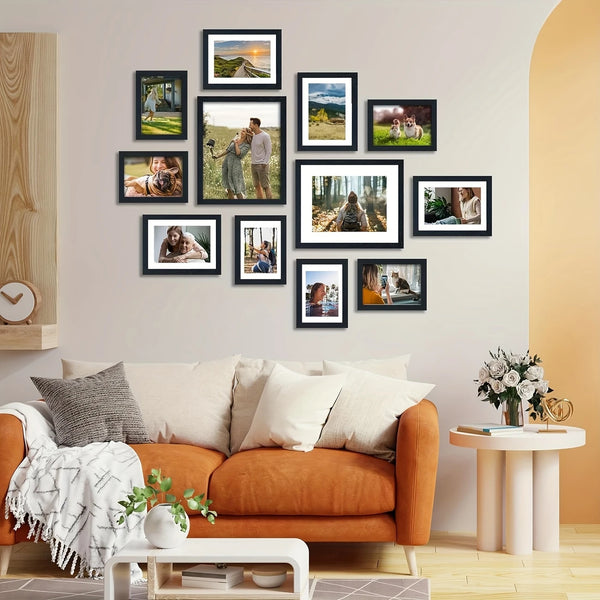 15pcs Black Photo Frame Set