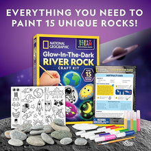 Halloween Arts & Crafts Set for Kids, Decorate 10 River Rocks with Paints