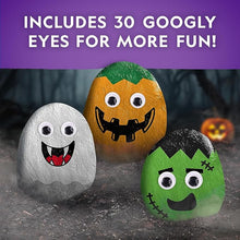Halloween Arts & Crafts Set for Kids, Decorate 10 River Rocks with Paints
