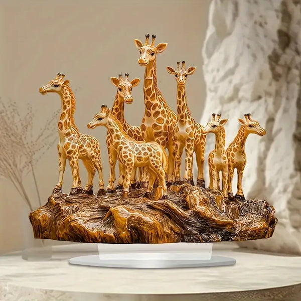 Bohemian Acrylic Giraffe Decor