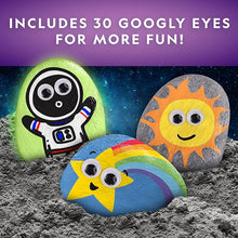 Halloween Arts & Crafts Set for Kids, Decorate 10 River Rocks with Paints