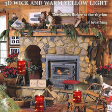 Red Flameless LED Candles – Set of 3 with Remote & Timer (4