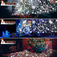 Snowman & Snowflake Christmas Projector Lights – Outdoor & Indoor with Timer