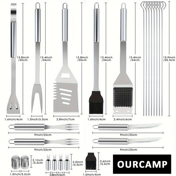15/24pcs BBQ Accessories Set