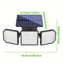 4pcs - Solar Motion Sensor Floodlight