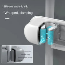 Heavy-Duty Adhesive Mop & Broom Holder – 5-Slot Wall Mount, No Drilling Needed