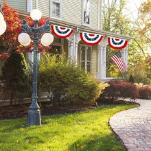 USA Patriotic Pleated Fan Flag