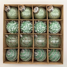 🎄✨ 2025 New 16-Piece Champagne Christmas Ball Ornament Set – 2.36