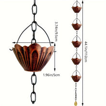 Elegant Metal Flower Rain Chain