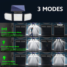4pcs - Solar Motion Sensor Floodlight