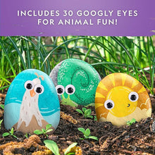 Halloween Arts & Crafts Set for Kids, Decorate 10 River Rocks with Paints