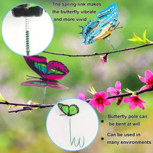 100pcs Plastic Butterfly Stakes