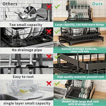 2-Tier Stainless Steel Dish Rack