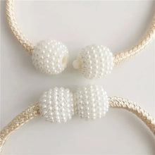 2-Piece Adjustable Curtain Tiebacks – Cartoon Flower & Pearl Design