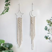 2-Piece Star & Moon Dream Catcher – Handwoven Boho Wall Decor