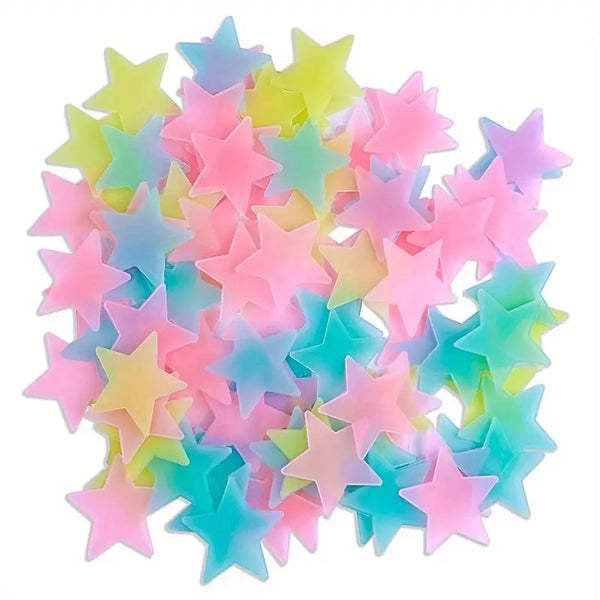 Glow in the Dark Star Stickers – Reusable Luminous Ceiling & Wall Decor
