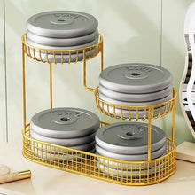 Multi Tier Gold Wire Fruit Basket – Elegant & Sturdy Storage