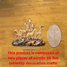 Bohemian Acrylic Giraffe Decor