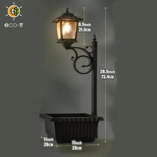 Solar Lamp with Flower Pot