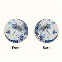 Blue & White Porcelain Dragonfly Suncatcher – Elegant Hanging Decor