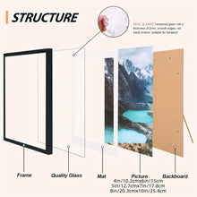 15pcs Black Photo Frame Set