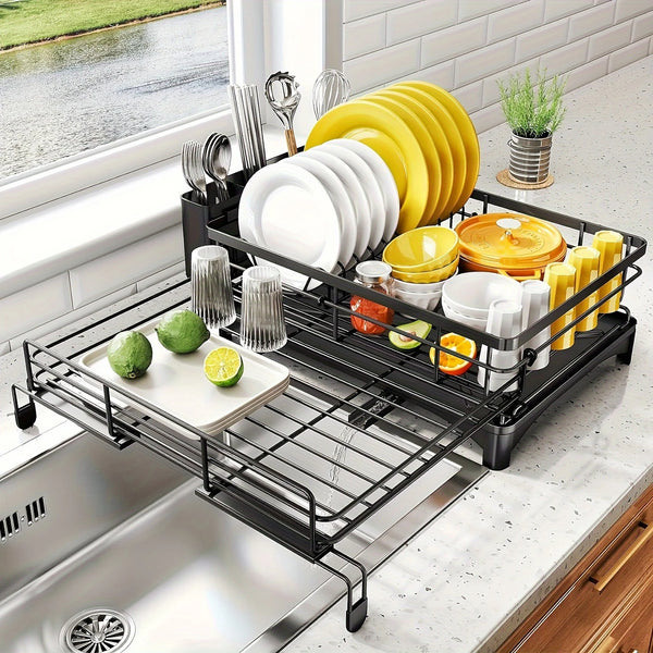 Expandable 2-in-1 Dish Rack