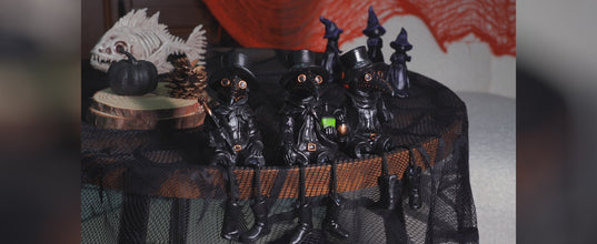 Dazzle Bright Halloween Plague Doctor Figurines