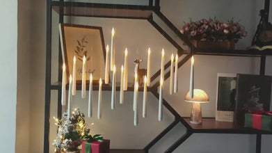 20Pcs Floating Flameless LED Candles with Magic Wand